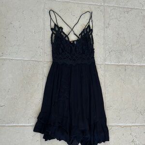 Elegant Black Lace Romper